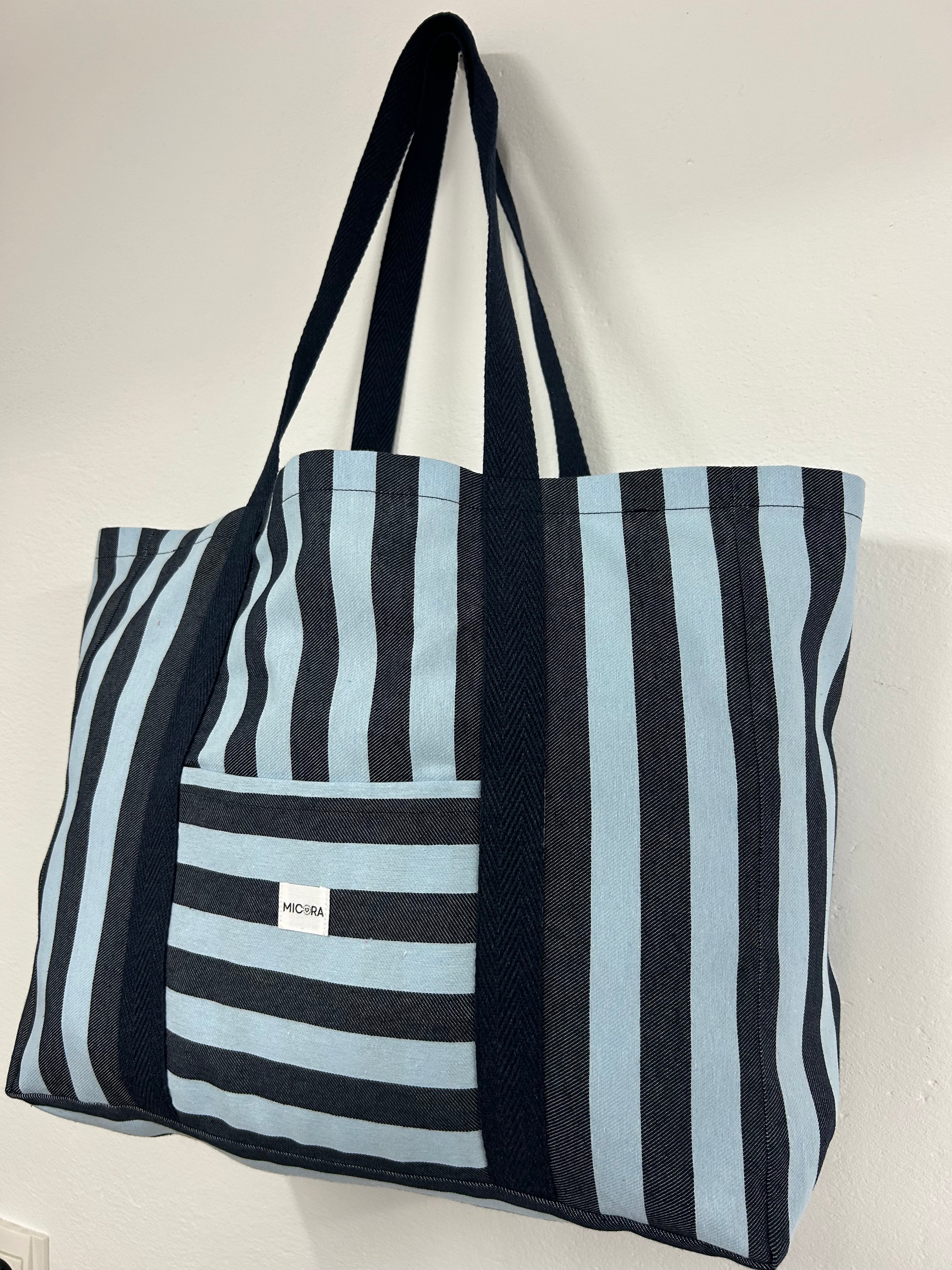 Bolsa Playa Celeste-Azul Marino