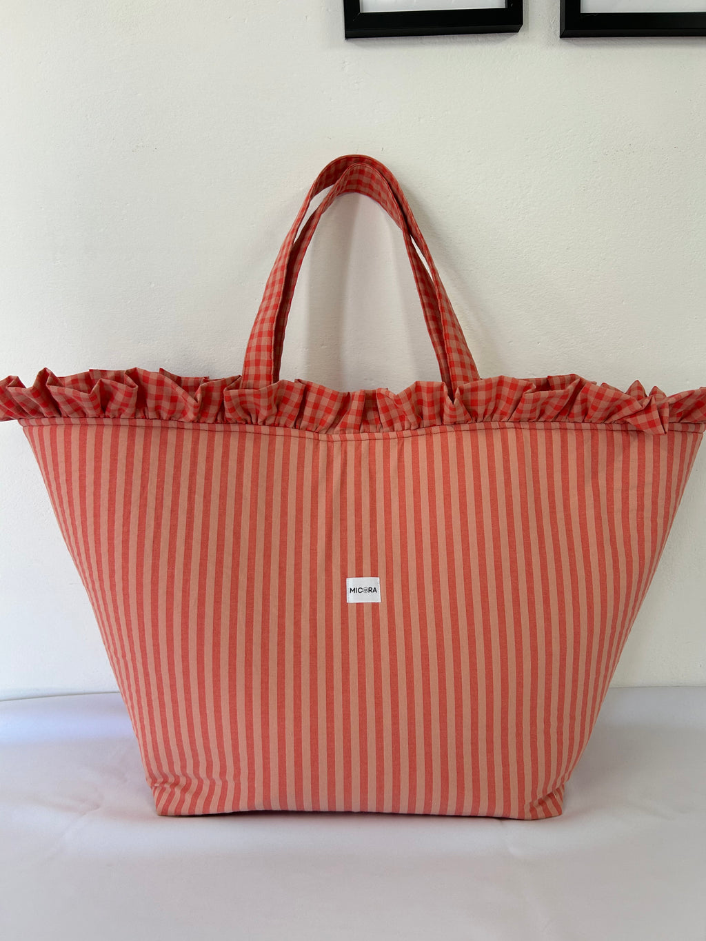 Cesta Playa Maxi Coral-Nude