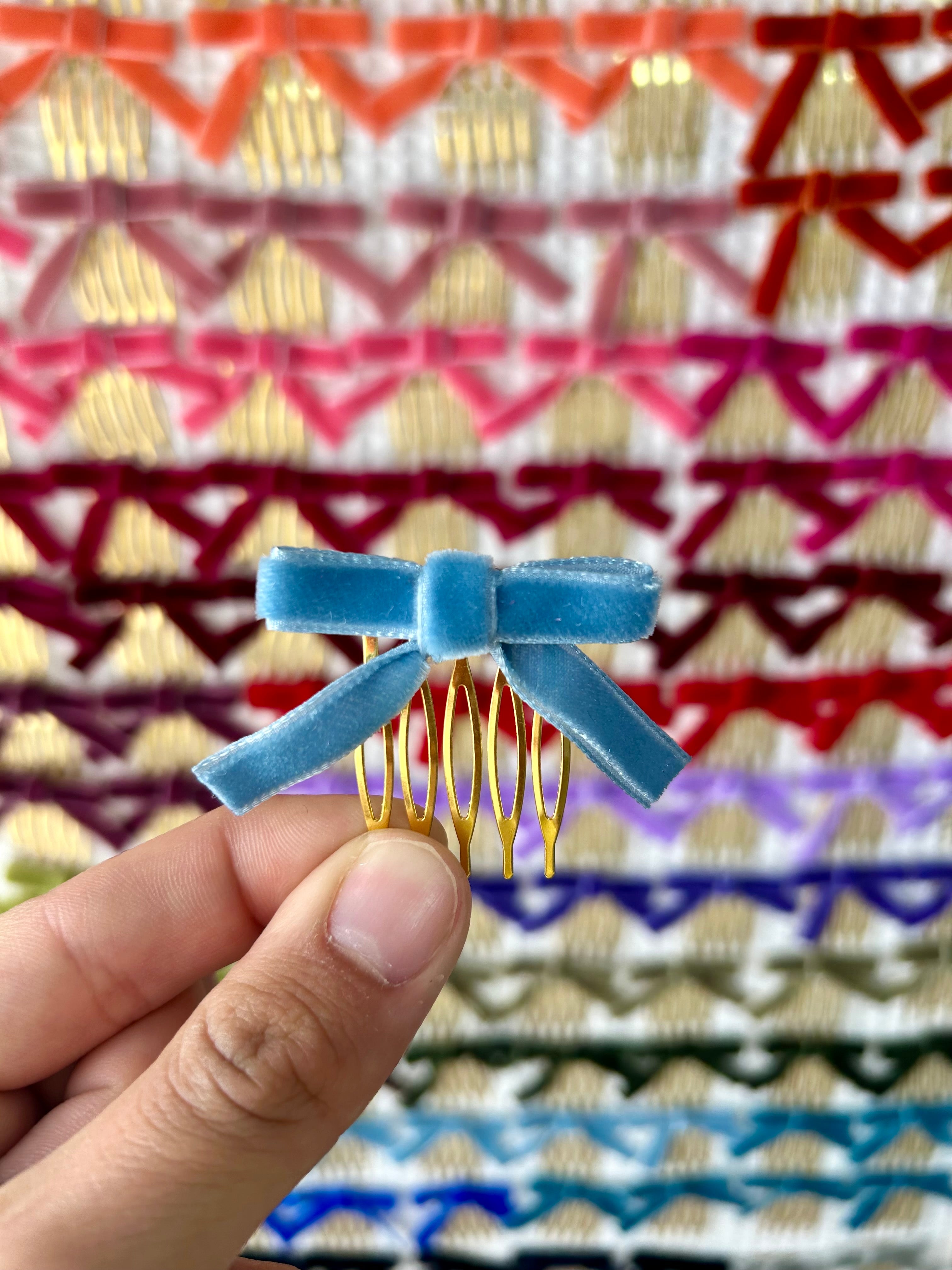 Peinecillo Moñas de Terciopelo