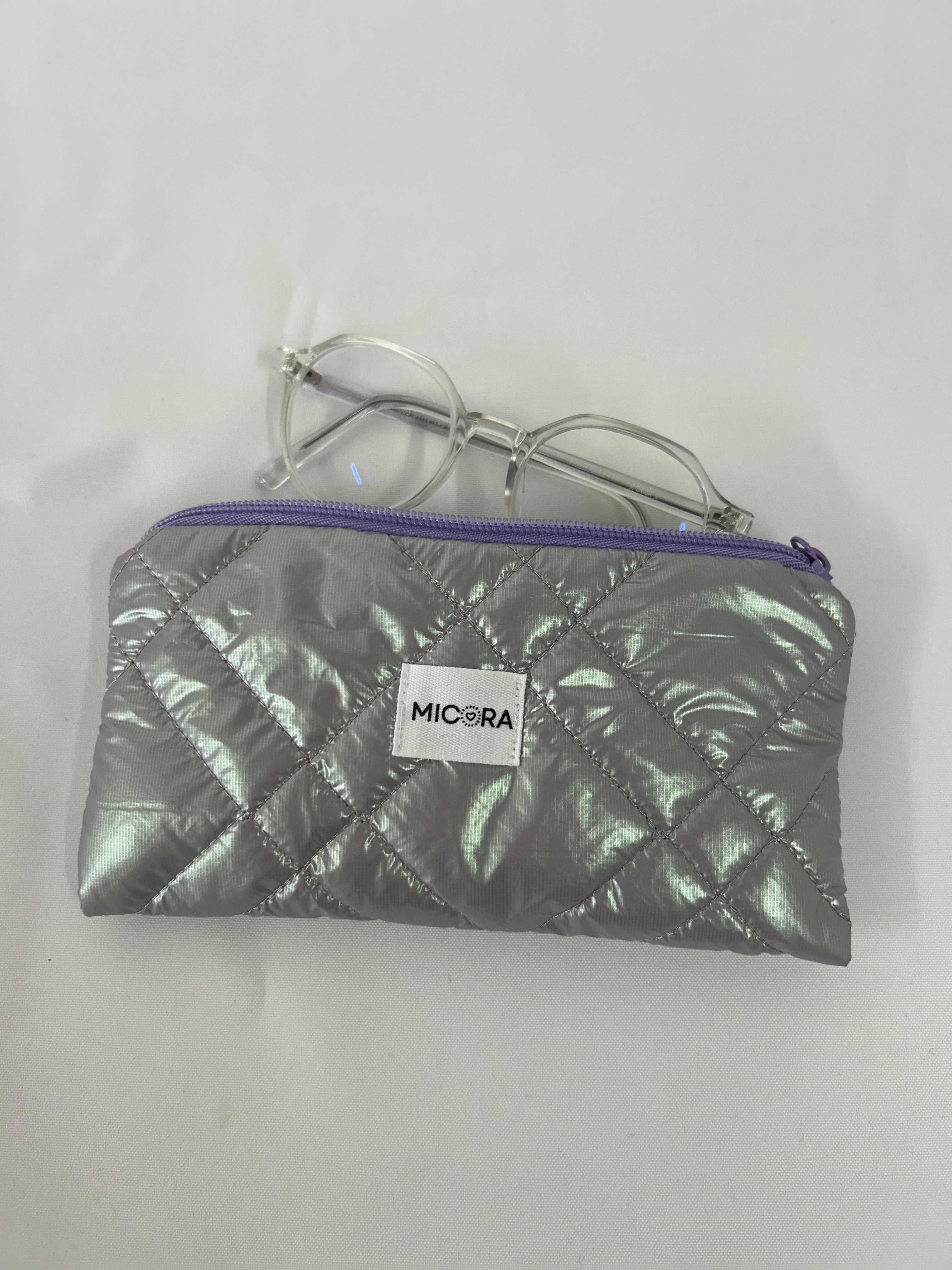 Funda Gafas Lila Metalizada