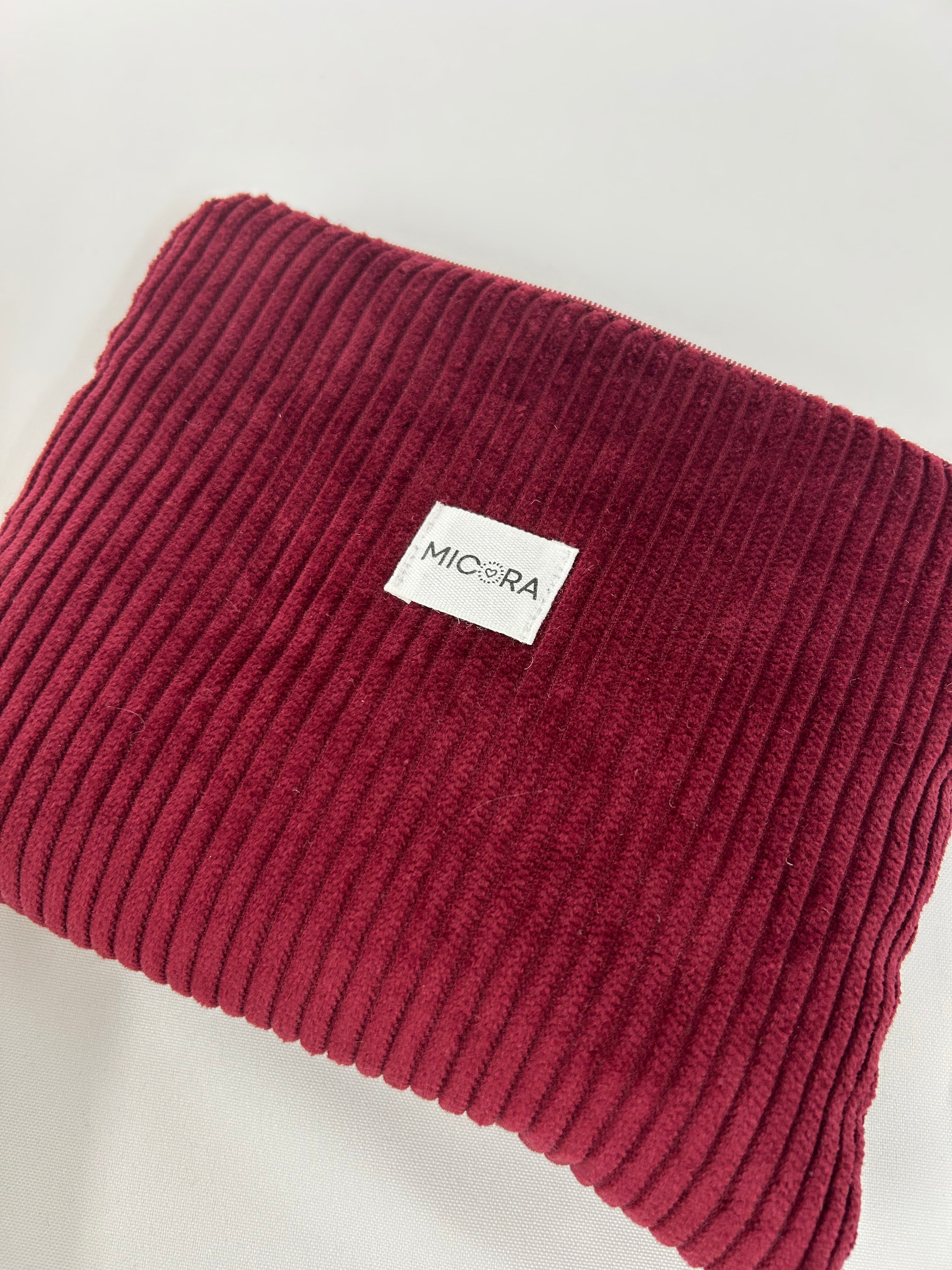 Neceser Pequeño Pana Granate