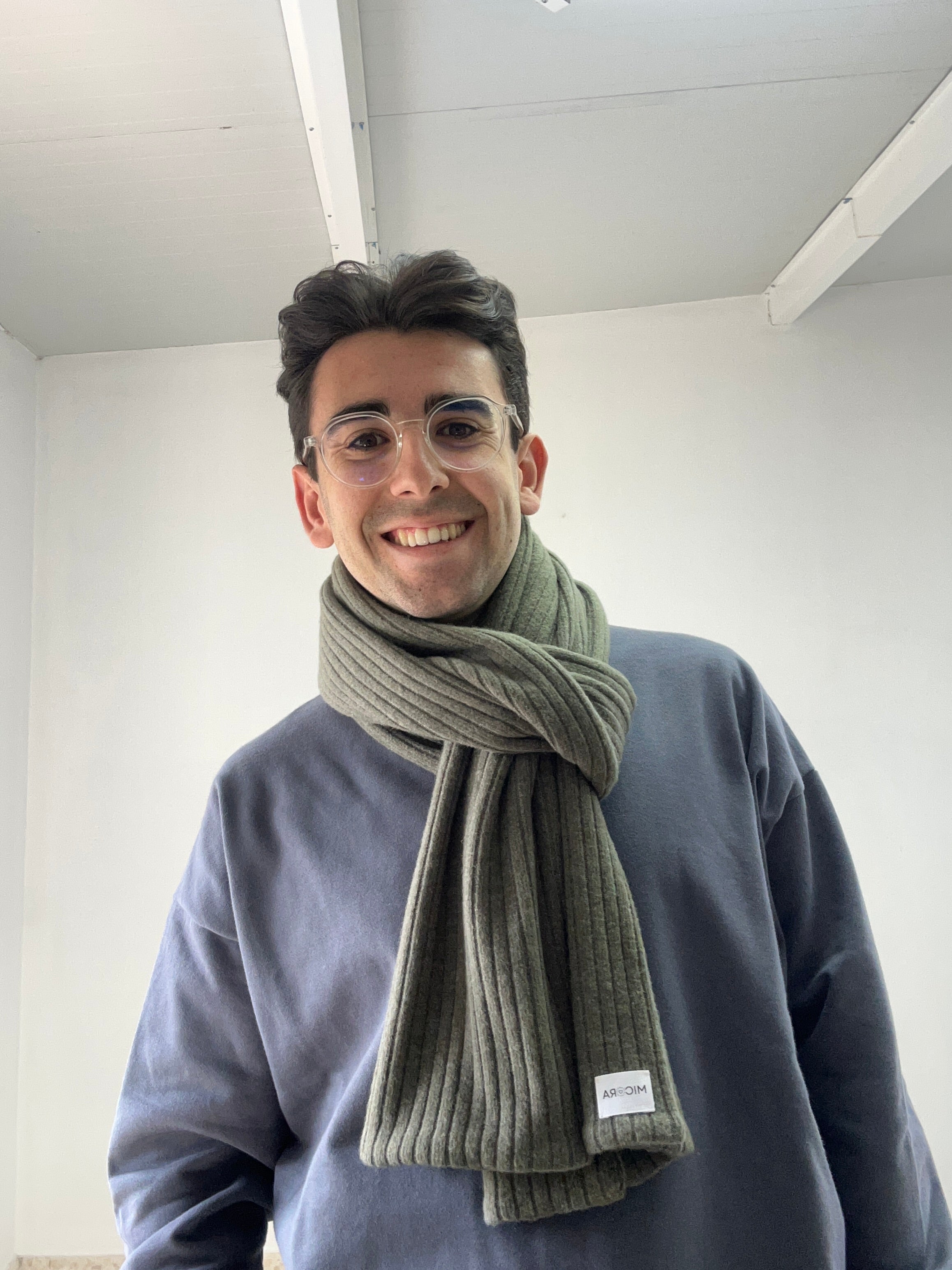 Bufanda Suave Verde Caqui