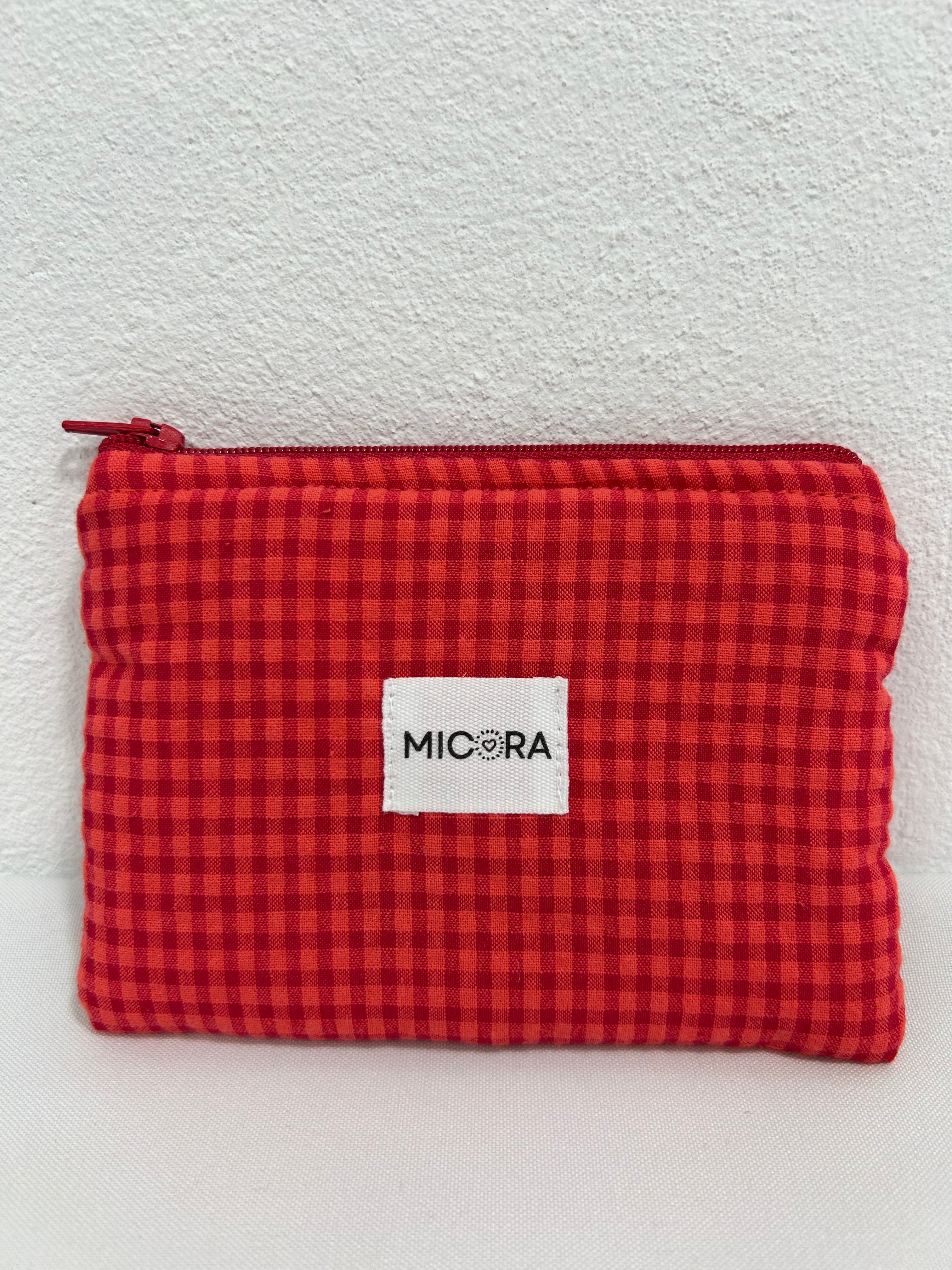 Monedero Lina Rojo-Coral Mini