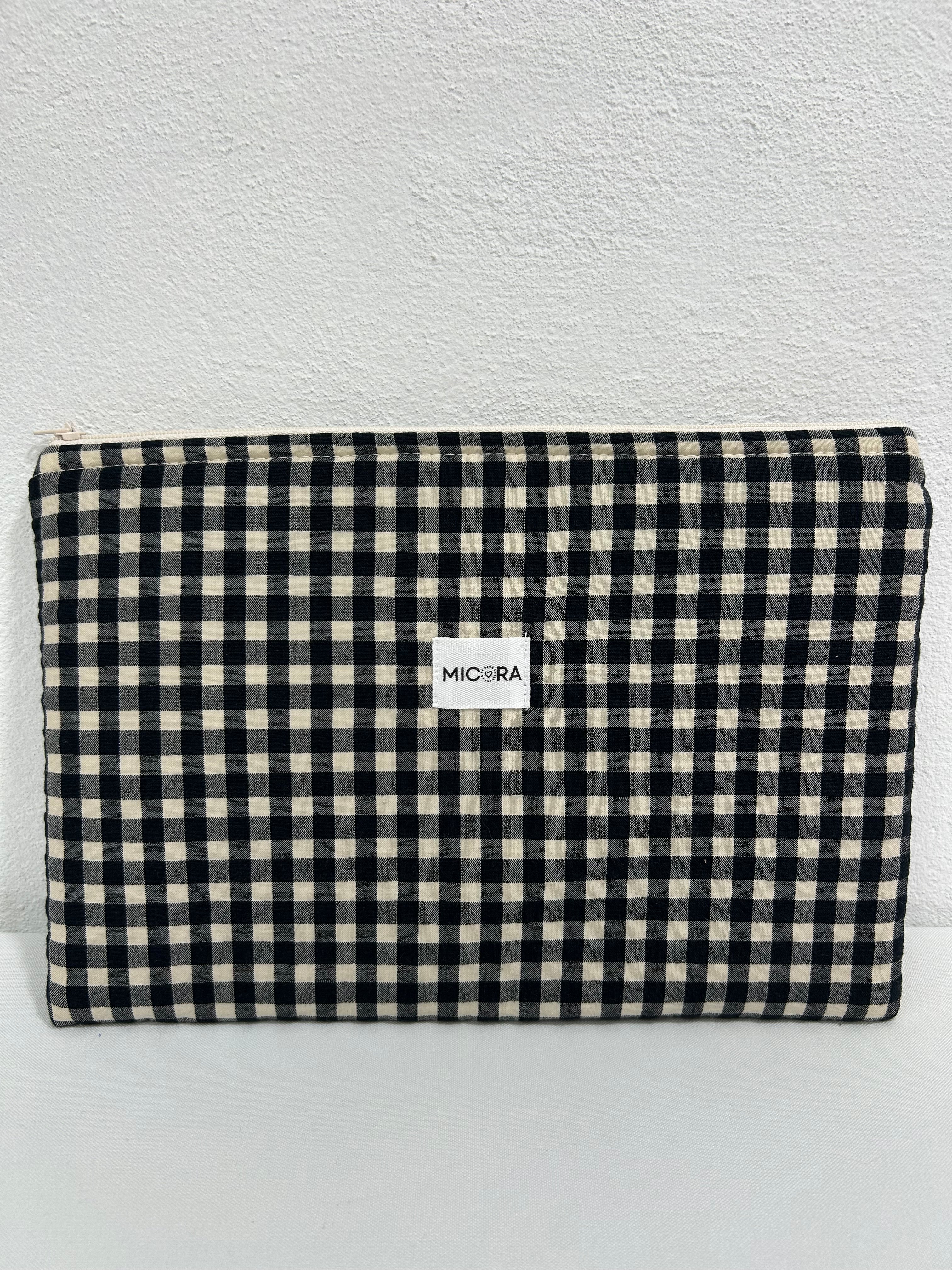 Neceser Mediano Negro-Hueso