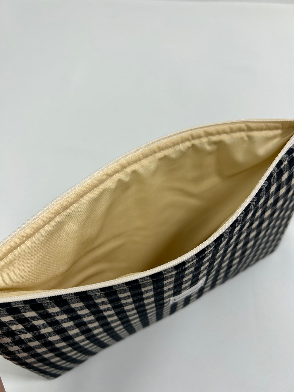 Neceser Mediano Negro-Hueso