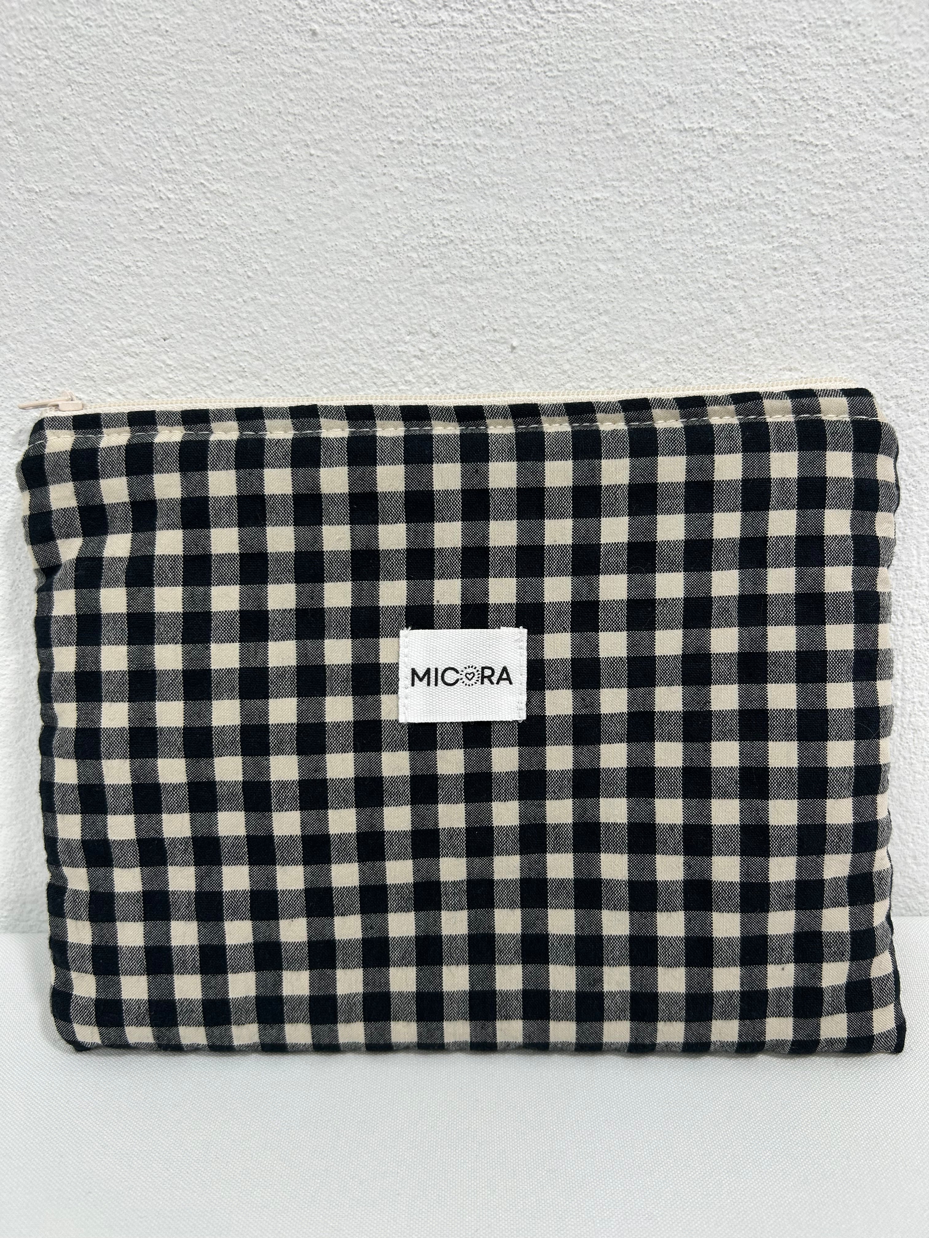 Neceser Pequeño Negro-Hueso