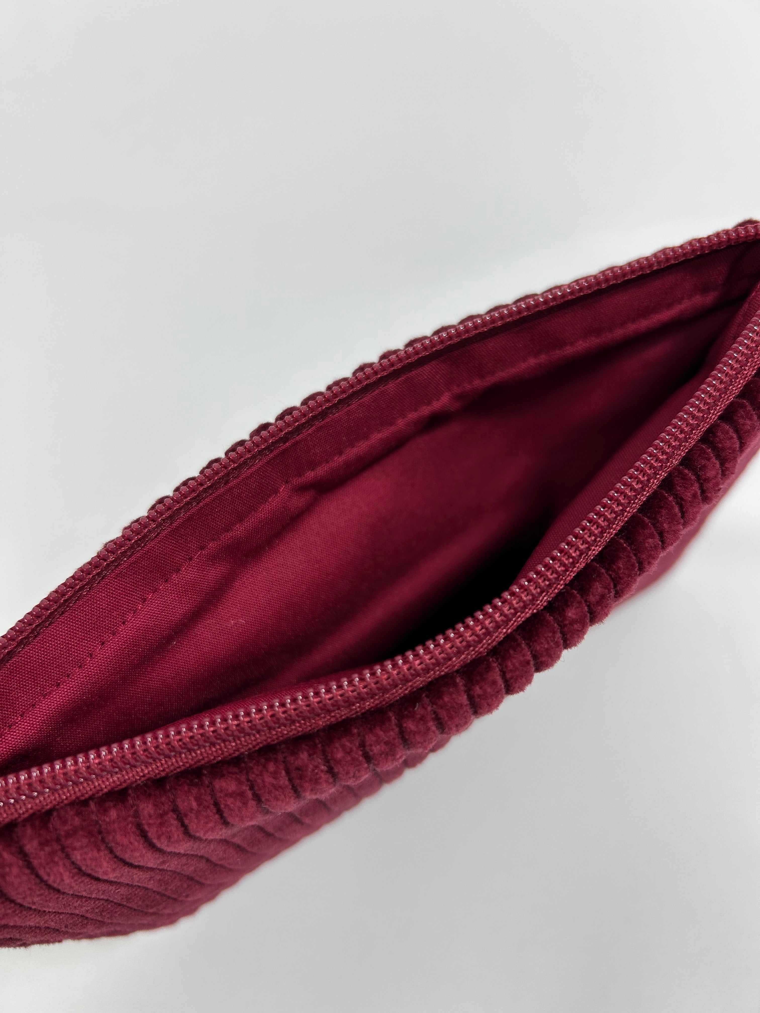 Neceser Pequeño Pana Granate